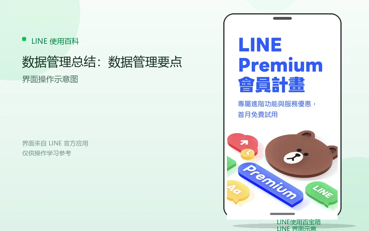 数据管理总结:数据管理要点界面示意图